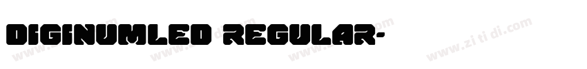 DigiNumLED Regular字体转换